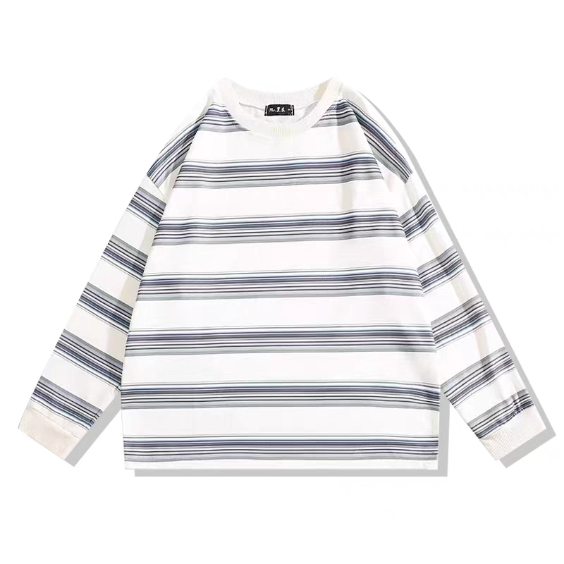 Colorblocked Striped Sweatshirt