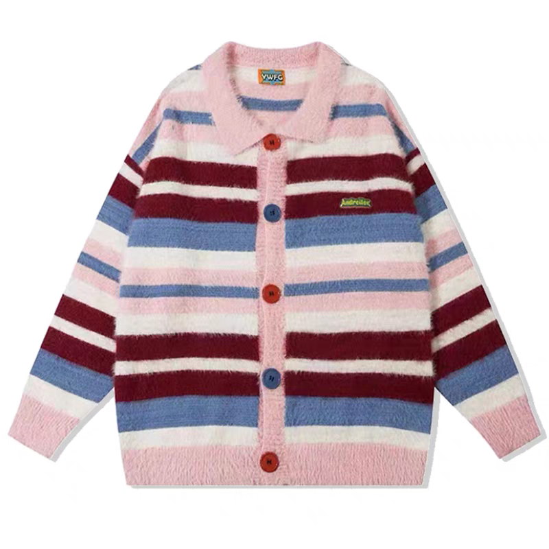 Colorblocked Striped Sweater
